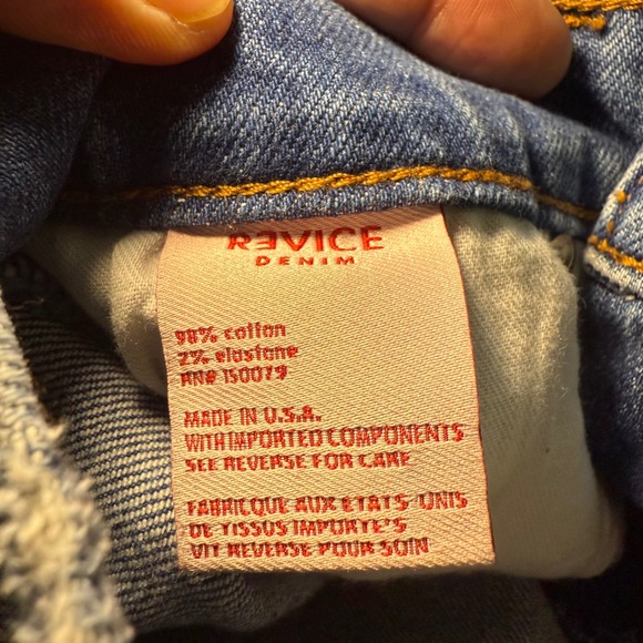 REVICE Denim Venus Star Cutoffs Raw Hem Star Shorts Womens Size 26 USA Made Boho - Picture 9 of 10